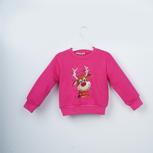 Toptan Kız Çocuk Sweatshirt 3-6Y Büşra Bebe 1016-23254 - 1