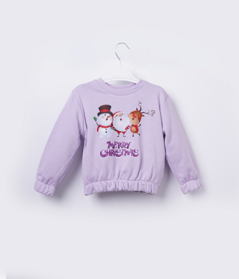 Toptan Kız Çocuk Sweatshirt 3-6Y Büşra Bebe 1016-23257 - Büşra Bebe