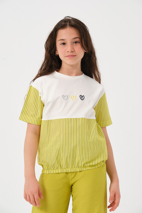 Toptan Kız Çocuk T-shirt 8-15Y Jazziee 2051-241Z4ALO51 - 2