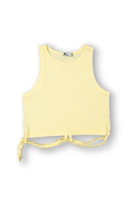 Toptan Kız Çocuk Tişört 10-13Y Tuffy 1099-9166 Açık Sarı