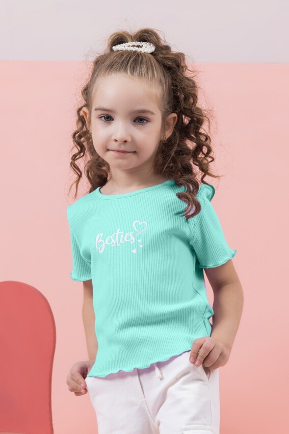 Toptan Kız Çocuk Tişört 4-9M Boys&Girls 1081-0351 - 4