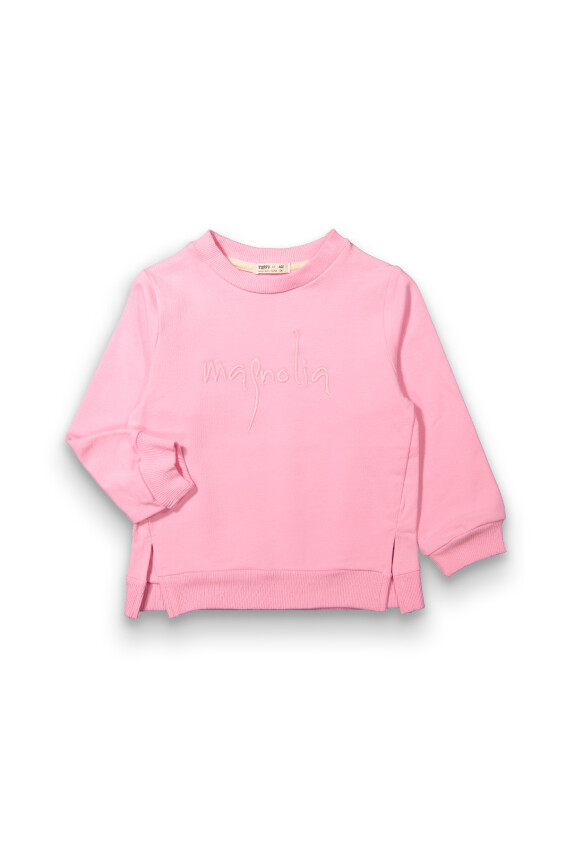 Toptan Kız Çocuk Yanları Yırtmaçlı Sweatshirt 2-5Y Tuffy 1099-0457 - 1