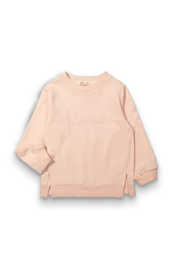 Toptan Kız Çocuk Yanları Yırtmaçlı Sweatshirt 2-5Y Tuffy 1099-0457 - 3