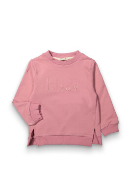 Toptan Kız Çocuk Yanları Yırtmaçlı Sweatshirt 2-5Y Tuffy 1099-0457 - 4