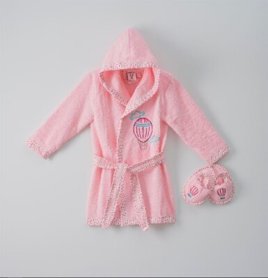 Toptan Unisex Bathrobe Set 1-5Y Ramel Kids 1072-492 - 3