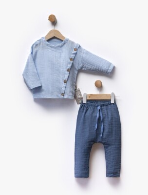 Toptan Unisex Bebek 2'li Body ve Pantolon Takım 6-36M Flexi Baby 2063-217550 - Flexi Baby