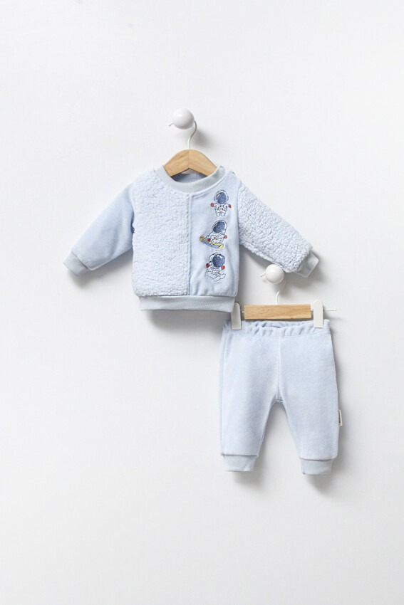 Toptan Unisex Bebek 2'li Eşofman Takımı 3-12M Minicorn 2018-2344 - 1