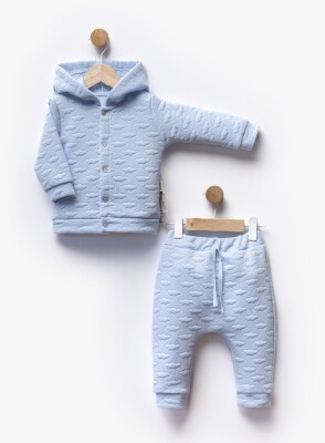 Toptan Unisex Bebek 2'li Hırka ve Pantolon Takım 6-18M Flexi Baby 2063-217596 - 3