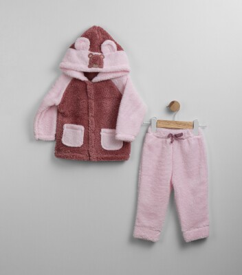 Toptan Unisex Bebek 2'li Hırka ve Pantolon Takım 6-24M Flexi Baby 2063-217552 - 5