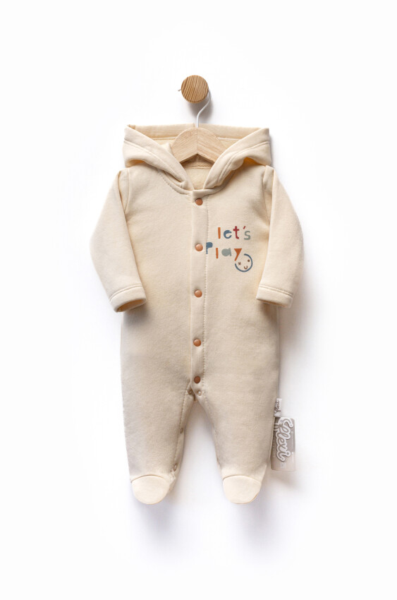 Toptan Unisex Bebek Baskılı Tulum 0-6M Flexi Baby 2063-252353 - 3