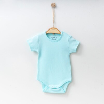 Toptan Unisex Bebek Body 0-18M Gümüş Baby 2043-0050 - Gümüş Baby