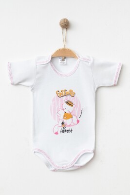 Toptan Unisex Bebek Çıtçıtlı Badi 9-18M Hoppidik 2017-7135 - Hoppidik