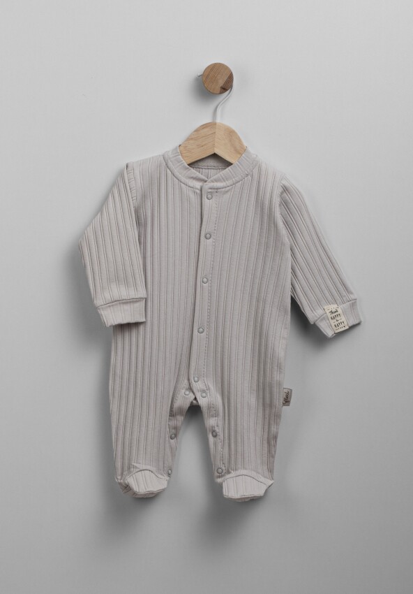 Toptan Unisex Bebek Çizgili Tulum 0-6M Flexi Baby 2063-252301 - 5