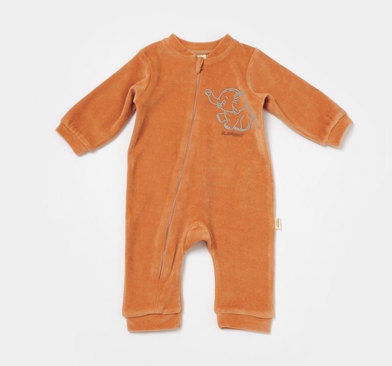 Toptan Unisex Bebek Fermuarlı Kadife Tulum 3-24M Baby Cosy 2022-CSYK6054 - 1