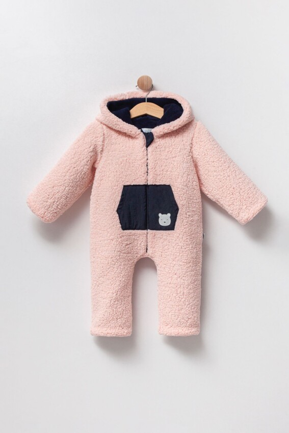 Toptan Unisex Bebek Fermuarlı Tulum 0-12M Babyline 2015-9-849 - 2