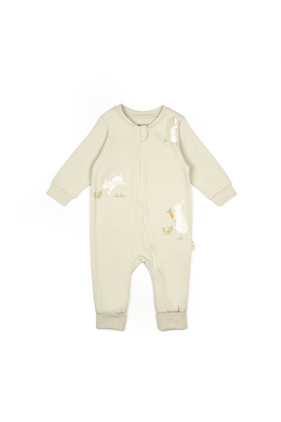 Toptan Unisex Bebek Fermuarlı Tulum 3-24M BabyCosy 2022-CSY3045 - 1