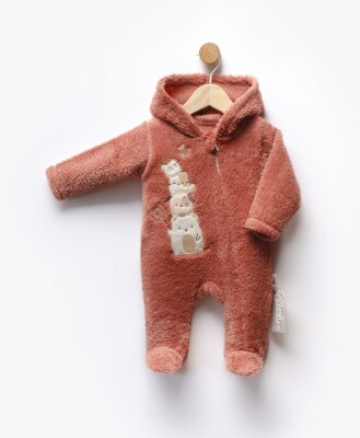 Toptan Unisex Bebek Gizli Fermuarlı Tulum 0-6M Flexi Baby 2063-215199 - Flexi Baby