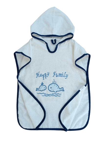 Toptan Unisex Bebek Havlu Kapüşonlu Pareo 0-18M Tomuycuk 1074-55101 - 1