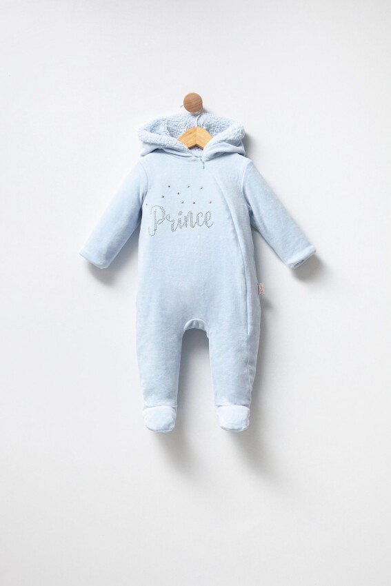 Toptan Unisex Bebek Kadife Tulum 0-12M Babyline 2015-9-851 - 3