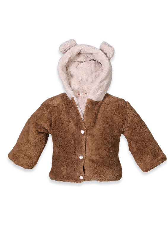 Toptan Unisex Bebek Kapüşonlu Peluş Mont 6-48M Zeyland 1070-242Z1MNT-1 - 2