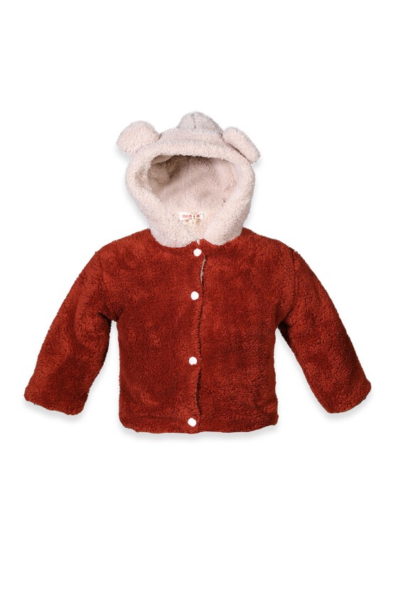 Toptan Unisex Bebek Kapüşonlu Peluş Mont 6-48M Zeyland 1070-242Z1MNT-1 - 3