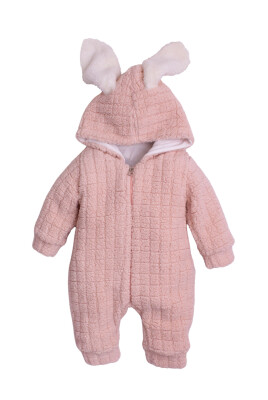 Toptan Unisex Bebek Kapüşonlu Tulum 3-12M Kidexs 1026-40142 - 3