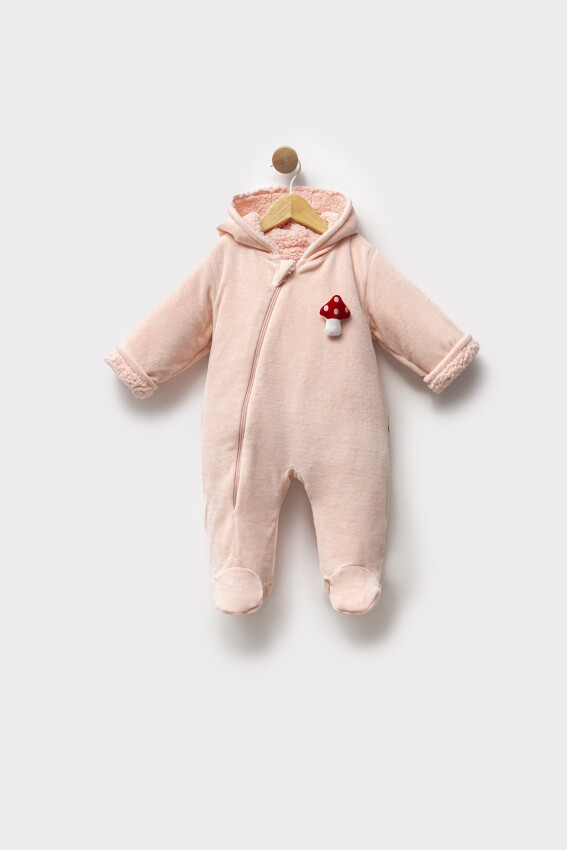 Toptan Unisex Bebek Mantar Aksesuarlı Kozmonot Tulum 3-12M Minicorn 2018-2351 - 3