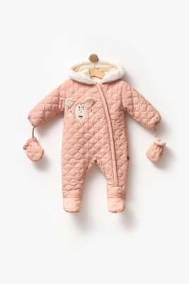 Toptan Unisex Bebek Tulum Mont ve Eldiven Takım 0-12M Babyline 2015-24-210 - Babyline