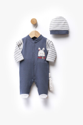 Toptan Unisex Bebek Yenidoğan Tulum 0-6M Flexi Baby 2063 - Flexi Baby