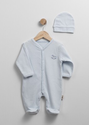 Toptan Unisex Bebek Yenidoğan Tulum ve Şapka 0-3M Flexi Baby 2063-252309 - 4