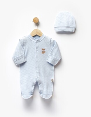 Toptan Unisex Bebek Yenidoğan Tulum ve Şapka 0-6M Flexi Baby 2063-252349 - 4