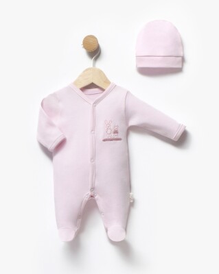 Toptan Unisex Bebek Yenioğan Zıbın ve Şapka 0-1M Flexi Baby 2063-252068 - 1