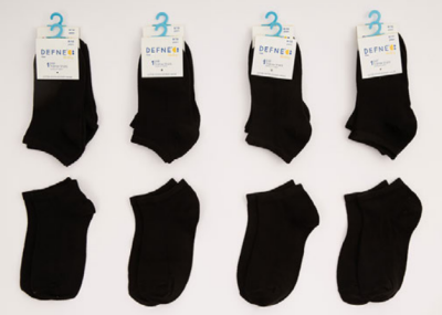 Toptan Unisex Çocuk 12 Çift Patik Çorap Defne 1064-DFNÇ-1PE001-23(5-6) - 1