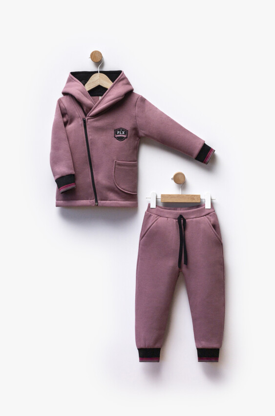 Toptan Unisex Çocuk 2'li Hırka ve Pantolon Takım 2-5Y Flexi Baby 2063-217588 - 3