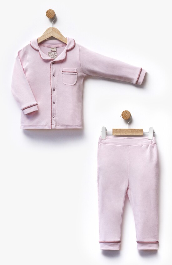 Toptan Unisex Çocuk 2'li Pijama Takımı 1-5Y Flexi Baby 2063-216384 - 2