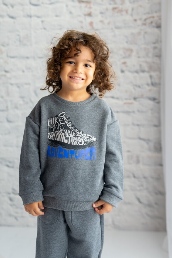 Toptan Unisex Çocuk Baskılı Sweatshirt 3-14Y Zeyland 1070-242Z1ETA61 - 5