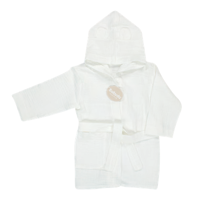 Toptan Unisex Çocuk Müslin Bornoz 1-4Y Bebek Evi 1045-BEVİ 1393 - 3