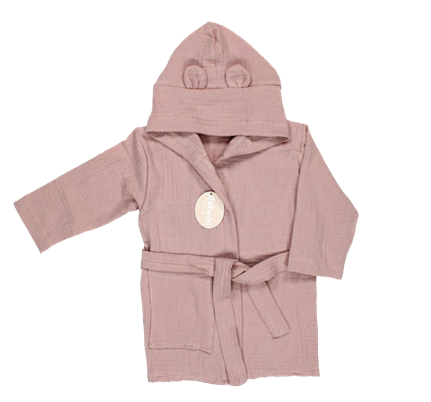 Toptan Unisex Çocuk Müslin Bornoz 1-4Y Bebek Evi 1045-BEVİ 1393 - 4