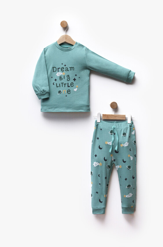 Toptan Unisex Çocuk Pijama Takımı 2-5Y Flexi Baby 2063-217581 - 2