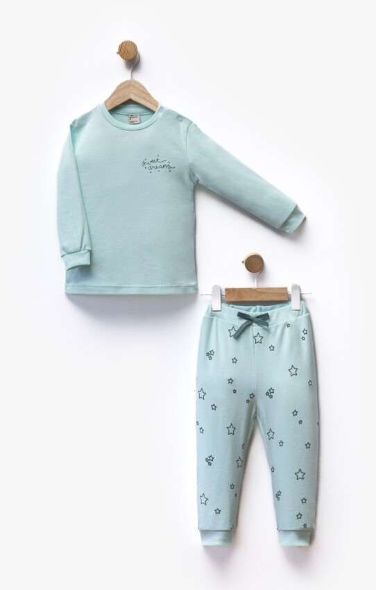 Toptan Unisex Çocuk Pijama Takımı 2-5Y Flexi Baby 2063-217582 - 2