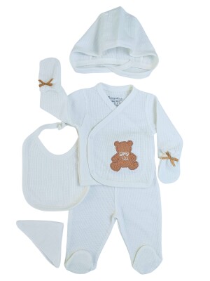 Waffle Soft Bear 6'lı Set Hastane Çıkışı 0-6M Tomuycuk 1074-15310 - Tomuycuk