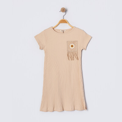 Tuffy Girl Dress 6-9Y Tuffy 1099-TFA-5727 Beige