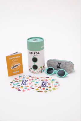 Unisex Baby Sunglasses Soleda 1033-1002 Мятно-зеленый