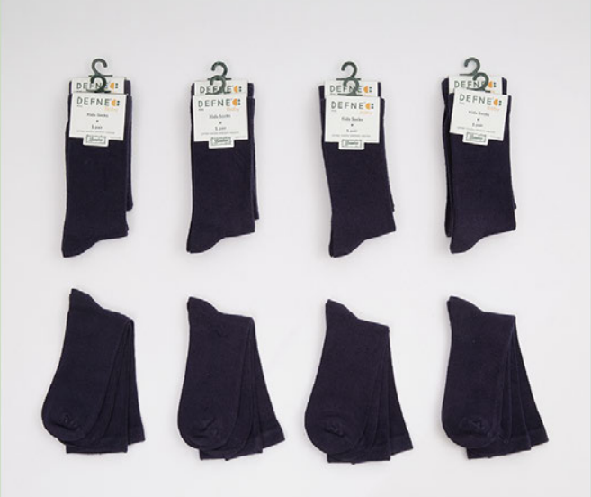 Wholesale 12-Piece Boys Bamboo Socks Defne 1064-DFN1Ç-E014-23(5-6) - 1