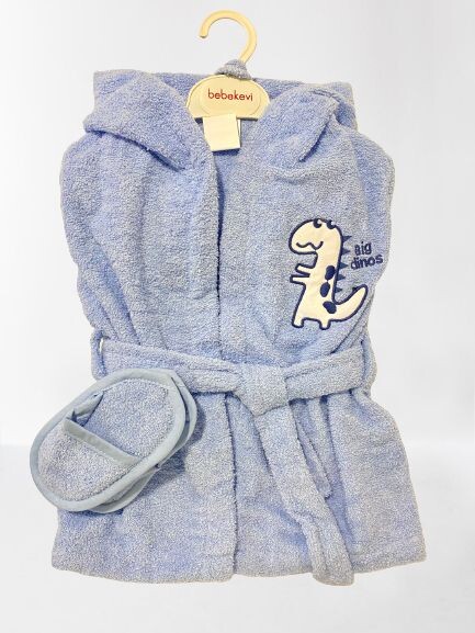 Wholesale 2-Piece Baby Bathrobe Set 6-12M Bebek Evi 1045-BEVİ-1106 - 1