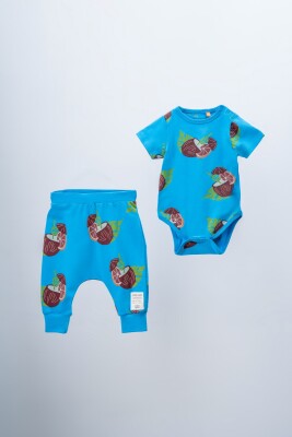 Wholesale 2-Piece Baby Body and Pants 3-24M Moi Noi 1058-MN60181 Blue