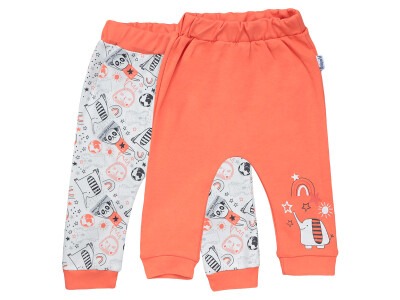Wholesale 2-Piece Baby Boys Pants 3-18M Miniworld 1003-16308 Черепичный цвет