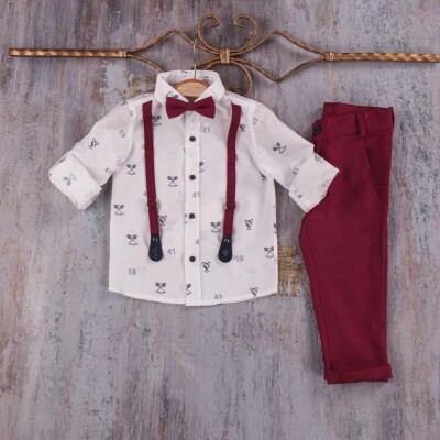 Wholesale 2-Piece Baby Boys Set with Shirt and Pants 6-24M Eslemix 1011-22-1021 - Eslemix