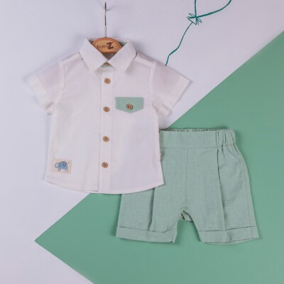 Wholesale 2-Piece Baby Boys Shirt and Shorts Set 6-18M BabyZ 1097-4723 - BabyZ