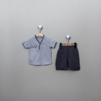 Wholesale 2-Piece Baby Boys Shirt with Shorts 6-18M Kumru Bebe 1075-3856 - 1